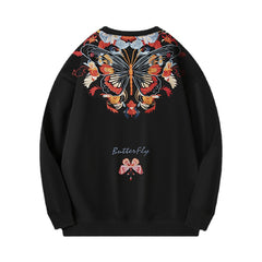 Autumn Chinese Style Zhuangzi Dream Butterfly Sweatshirt