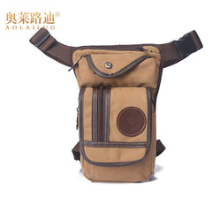Wholesale Cross-Border Men's Canvas Waist Bag (Retro)