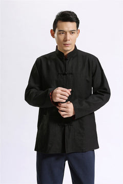 Linen Tang Suit Cardigan for Men