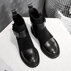 2019 Winter Fashion Minimalist Round Toe Martin Boots