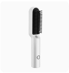 Dual-Purpose Electric Hair Comb for Curling & Straightening