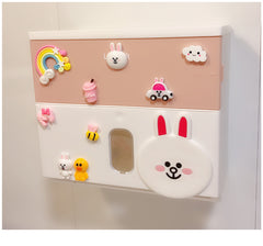 Creative Cute Wall-Mounted Cartoon Tissue Box Holder