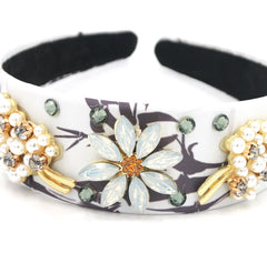 Luxury Baroque Floral Headband for Fashion Shoots