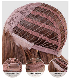 Golden Unicorn Long Wavy Heat-Resistant Wig with Bangs