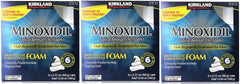Kirkland Signature Hair Regrowth Minoxidil for Men 2.11oz (6 Ct) (Pack of 3)