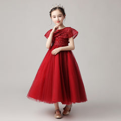 2020 New Girls' Tulle Princess Dress for Events