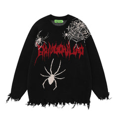 Men's Spider Web Brocade Sweater
