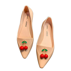 Cherry Melis Jelly Shoes - Stylish and Versatile Flats