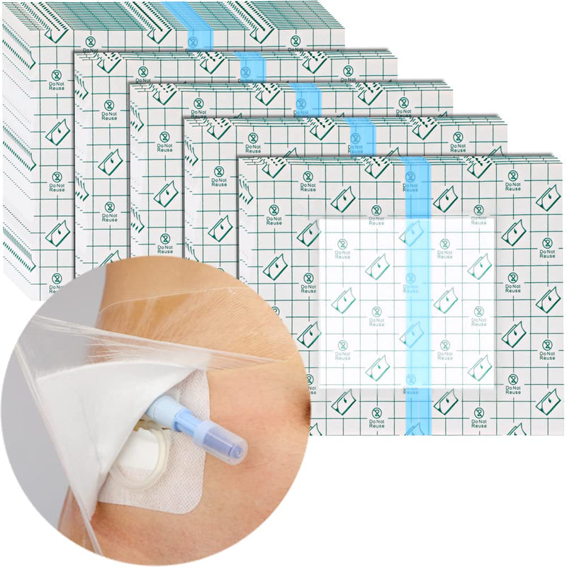 25 Pcs Waterproof PD Dialysis Catheter Wound Cover Shields Island Dressing Bandages for Showering Picc Line Chest Peritoneal Chemo Port Feeding Tube G-Tube Water Barrier Protector 8