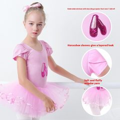 Girls Sequined Ballet Tutu Dress