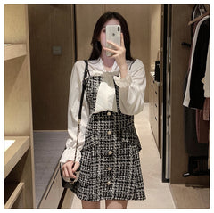 Fashionable Two-Piece Set: Stylish Shirt & Dress