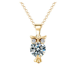 Owl Pendant Necklace - Choker Style