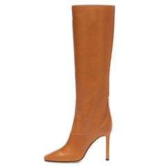 Breathable Pigskin Chunky Heel Ankle Boots for Fall/Winter