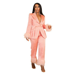 Women's Fashion Two-Piece Suit - European and American Style