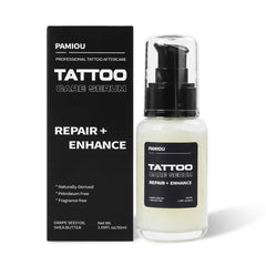 Tattoo Aftercare Serum & Moisturizer For Fresh Tattoo Care Repair + Enhance New Tattoo Skin Tattoo Lotion Tattoo Supplies with Naturally Derived Ingredients Petroleum Free - 1.69 Fl oz