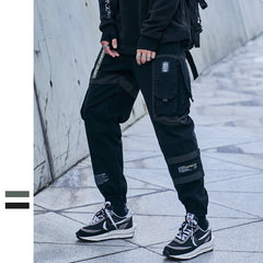 Men's High Street Casual Pants with Multi Pockets