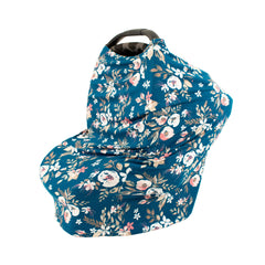 Bebe au Lait 5-in-1 Multi-Use Cover: Nursing Covers for Breastfeeding Infinity Scarf Nursing Shawl Car Seat Cover Shopping Cart Cover Carrier Cover Privacy Nursing Cover- Midnight Floral