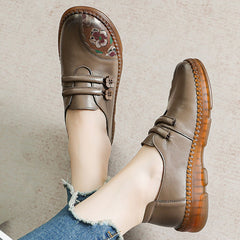 Fashion Leather Flats for Women