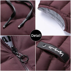 Men's Warm Windproof Soft Cotton Travel Vest