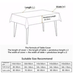 Nordic Waterproof Geometric Rectangular Tablecloth