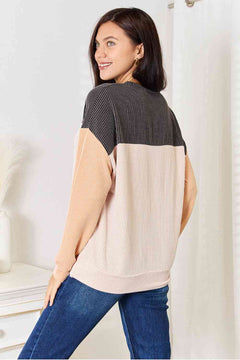 Double Take Dropped Shoulder T-Shirt-