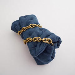 Fashionable Blue Quilted Denim Shoulder Bag (2020)