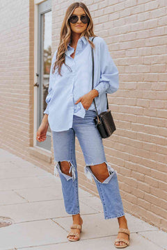 Fernanda Lantern Sleeve Shirt-