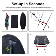 Portable Ultra-Light Aluminum Alloy Folding Chair