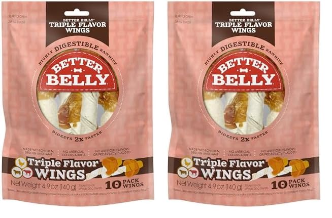 Better Belly Triple Flavor Wings 6-24 10 ct (4.9 oz / 140 g) (Pack of 2)