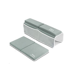 Adam Bath Kneeler and Elbow Rest Pad Set - Baby Bath Kneeling Pad with Arm Support and Pockets - Thick and Non-Slip Bathing Grey