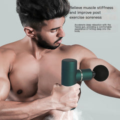 Portable Mini Muscle Massage Gun – Adjustable Speed Percussion Massager