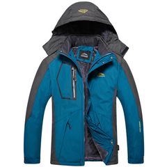 Thick Warm Men's Softshell Jacket with Fleece Lining