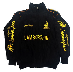 F1 Racing Motorcycle Jacket with Vintage Embroidery