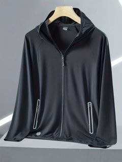 Men's Lightweight UV Protective Hooded Jacket for Summer