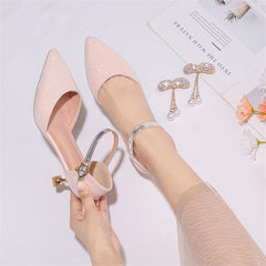 Cute Pearl Stiletto Heels for Girls - Party Shoes