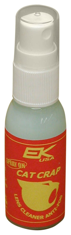 EK USA Cat Crap Multi-Use Anti-Fog Spray for any Optics Coatings Eyeglass Lens Cleaner Spray On - 1 Ounce Bottle