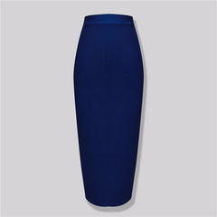 Elegant High Waist Mid-Length Bandage Skirt