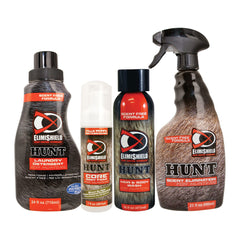 Bryson Industries Elimishield Starter Kit: Scent Control for Hunting (Laundry Detergent Body Foam Sanitizer Hair and Body Wash and Spray)BELM0428