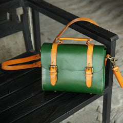Handcrafted Vintage Leather Tote and Crossbody Bag