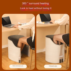 Portable Heated Foot Warmer for Winter Office Use