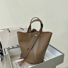 Cowhide Vegetable Tote Bag for Commuting and Leisure