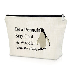Penguin Gifts for Women Makeup Bag Penguin Lover Gifts Penguin Party Gifts for Friend Favors Penguin Birthday Gifts Cosmetic Bag Graduation Christmas Gifts for Penguin Lover Cosmetic Travel Pouch
