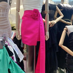 Solid Color Hip Flower Streamer Skirt Bag