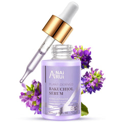 ANAI RUI Bakuchiol Face Serum for Face Bakuchiol Retinol Alternative SerumSmoothing Face Serum with Hyaluronic Acid & Peptide Sensitive Skin Serum Anti Aging & Wrinkle Serum 1Fl.Oz