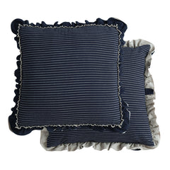 Cotton Sand-Washed Lotus Leaf Lace Sofa Pillow Cushion