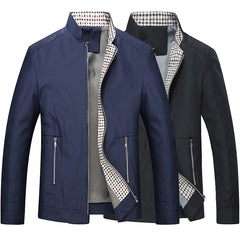Stand Collar Jacket for Men - Business Casual Wear