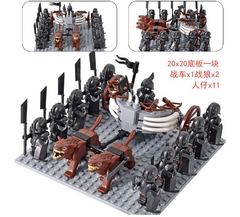 Medieval Haradrim Mammoth Knights Orc War Elephant Set