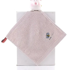 Cute Cotton Cartoon Hand Towel - Square Washcloth