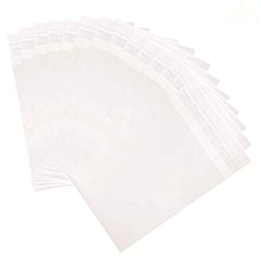 5 x 7-inch Crystal Clear Resealable Cello Cellophane Bags for Candy Cookies Cards Pack of 100.