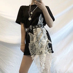 Autumn New Embroidered Angel Wings Dress
